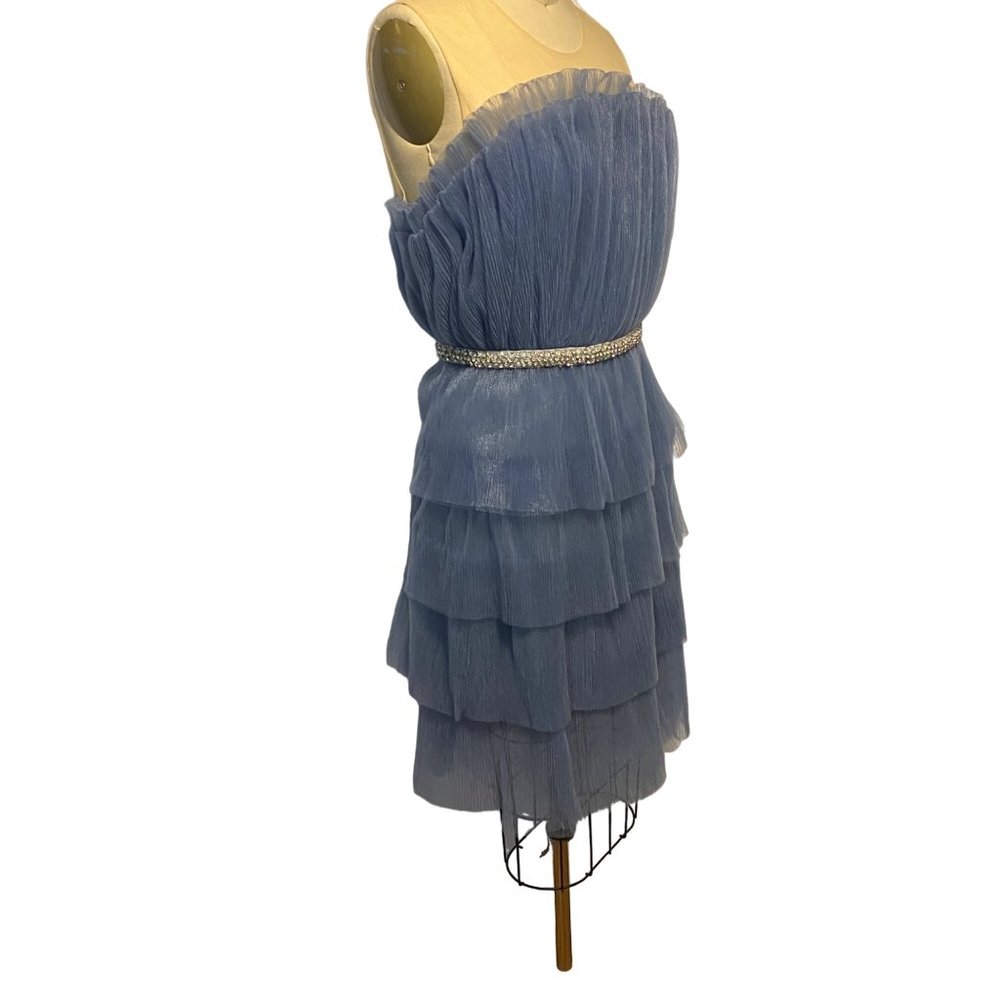 endless rose Modern Day Cinderella Strapless Tulle Dress Blue Extra Large - Picture 5 of 12